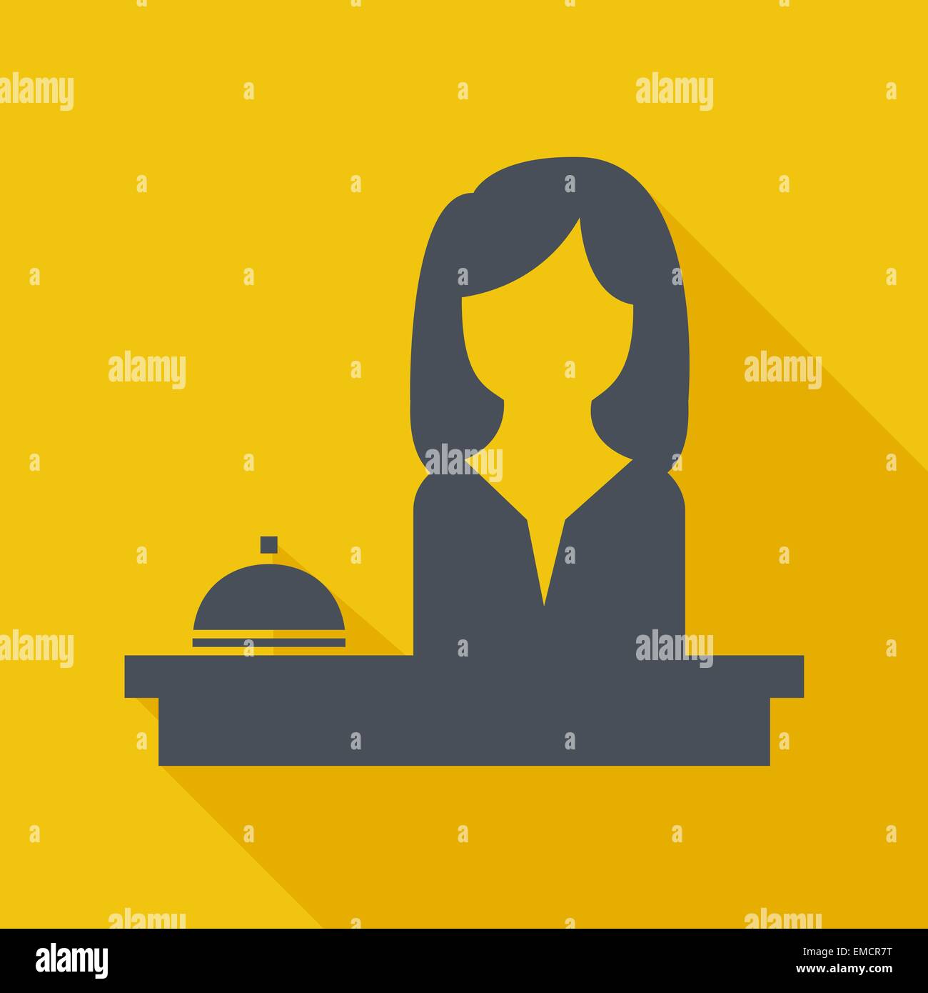Bell flat icon hi-res stock photography and images - Alamy