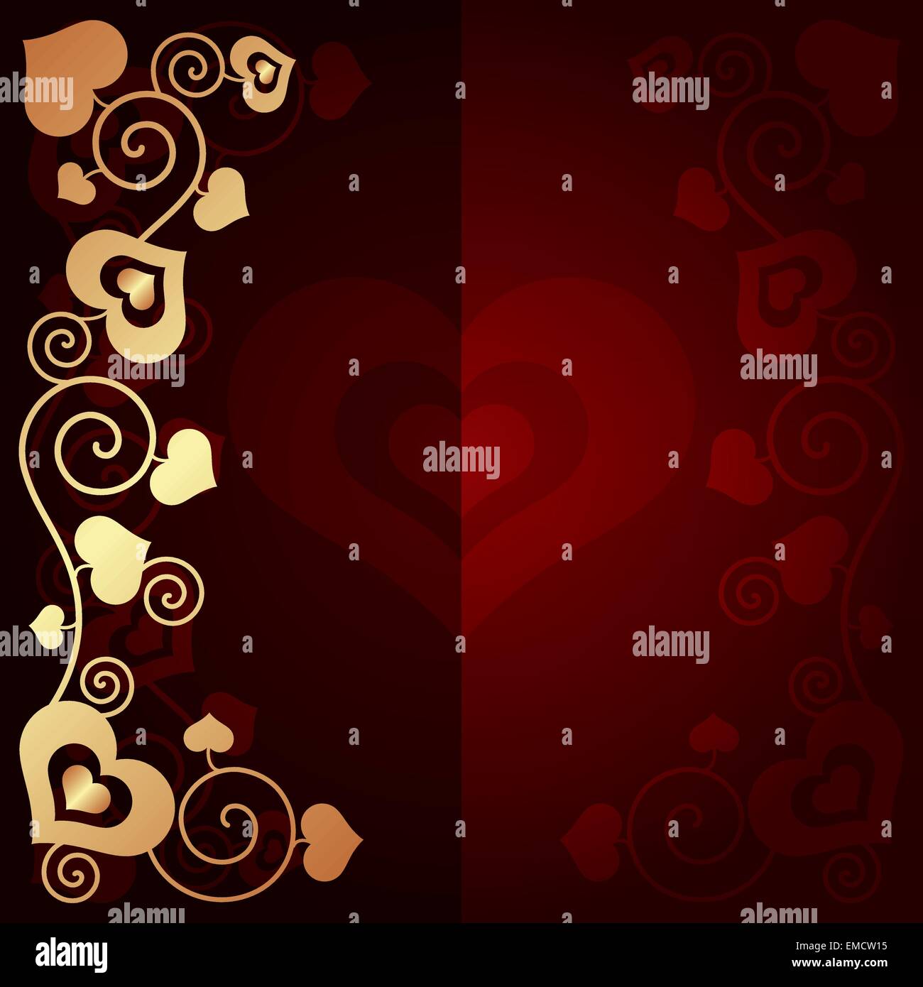 Valentine's day background with hearts Stock Vector
