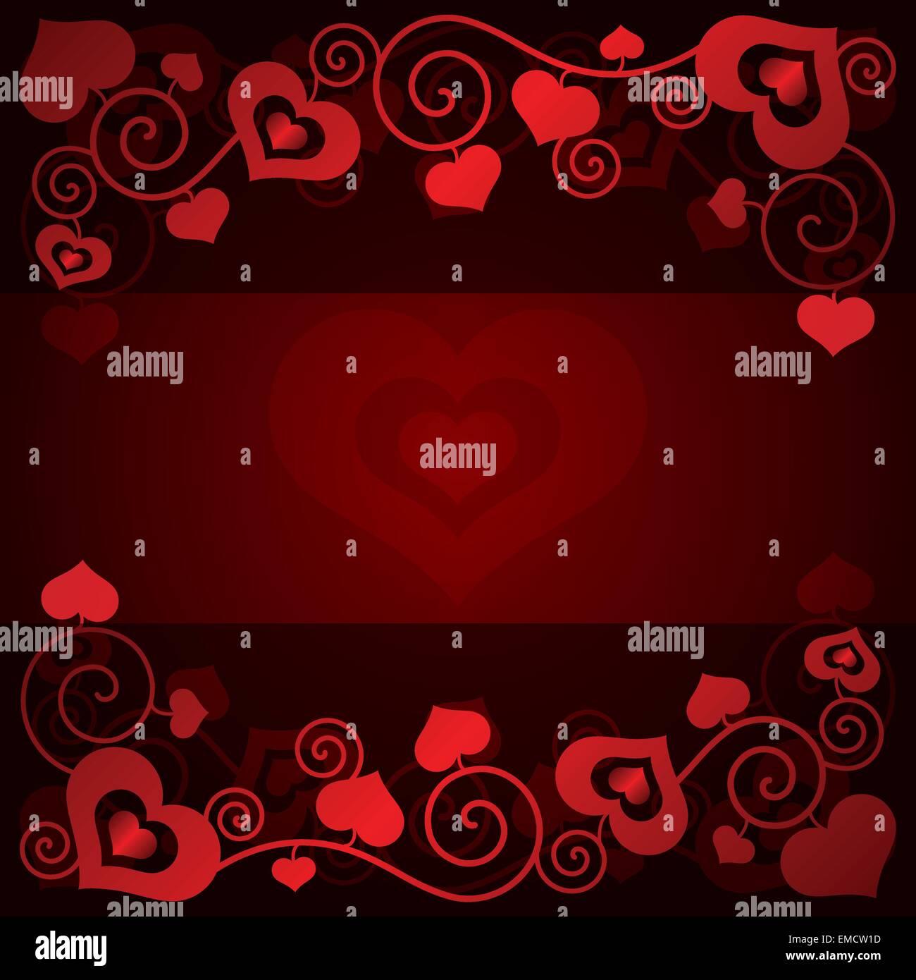 Valentine's day background with hearts Stock Vector