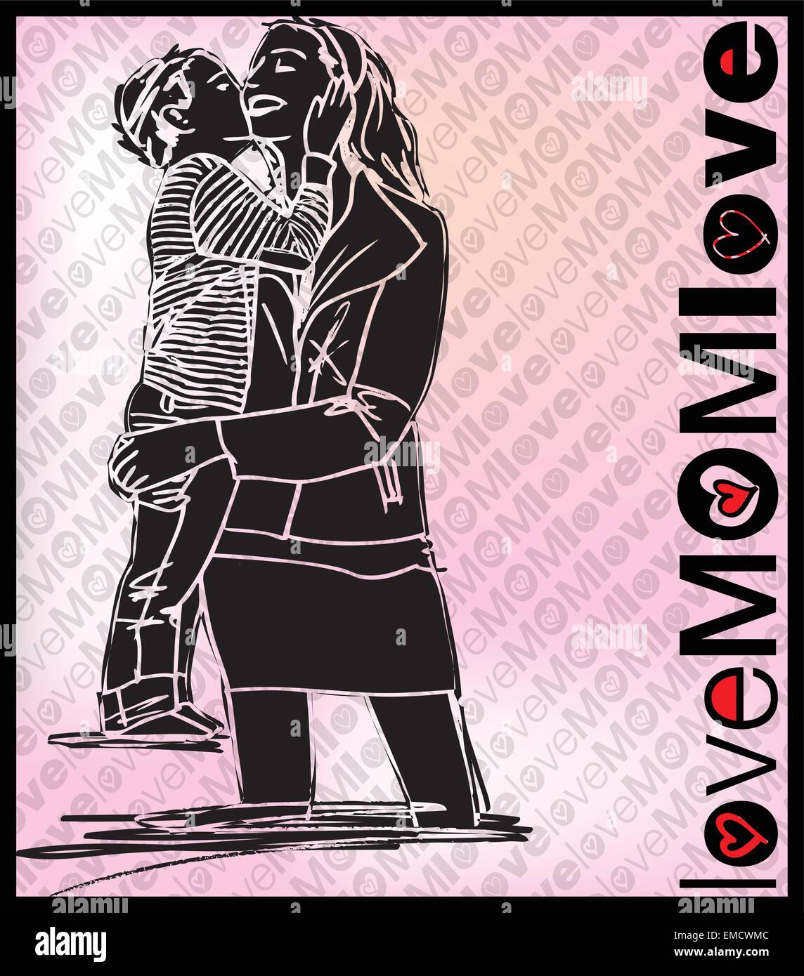 Love my mum Stock Vector Images Alamy