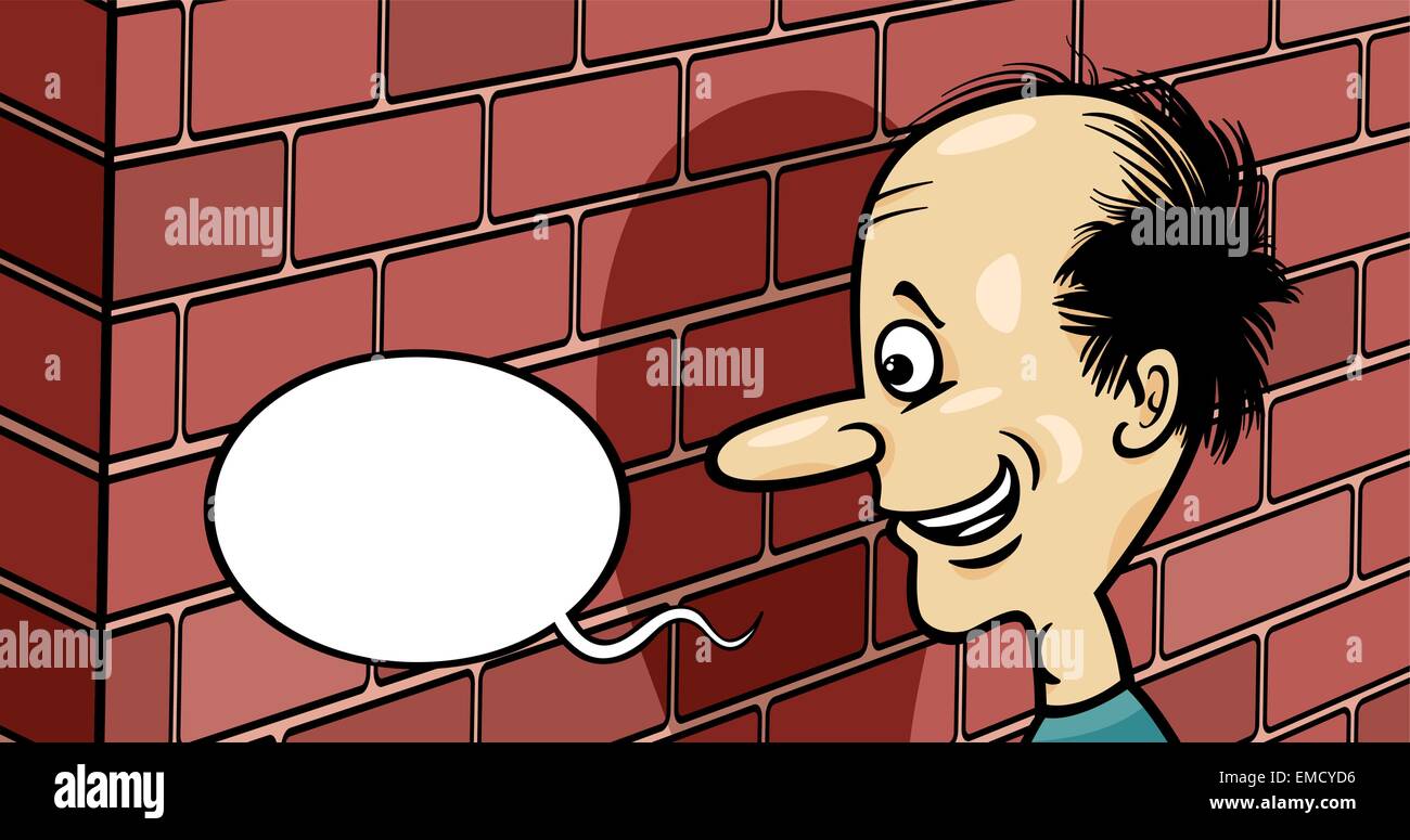 talking to a brick wall cartoon Stock Vector Image & Art - Alamy
