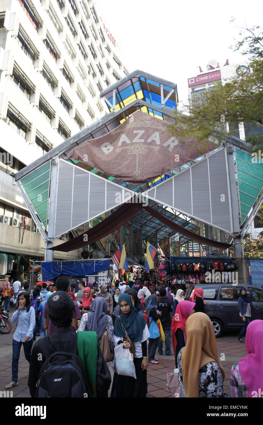 Jalan Melayu @ Malay street Bazaar, Kuala Lumpur, Malaysia Stock Photo