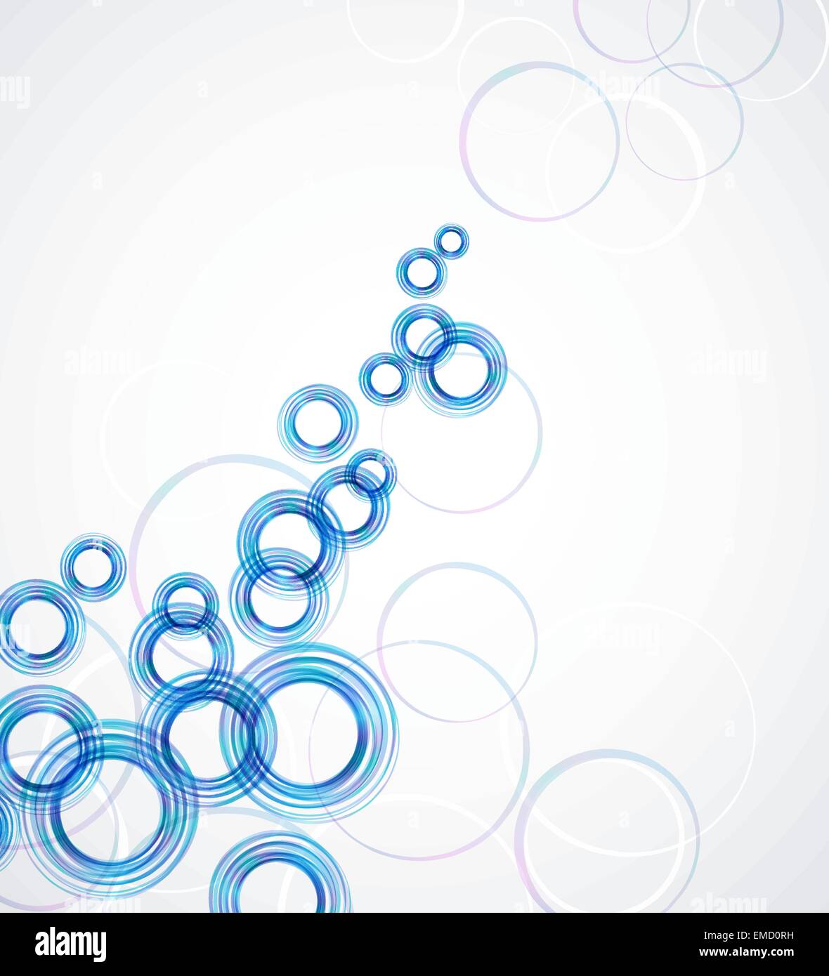 Blue background circles hi-res stock photography and images - Alamy