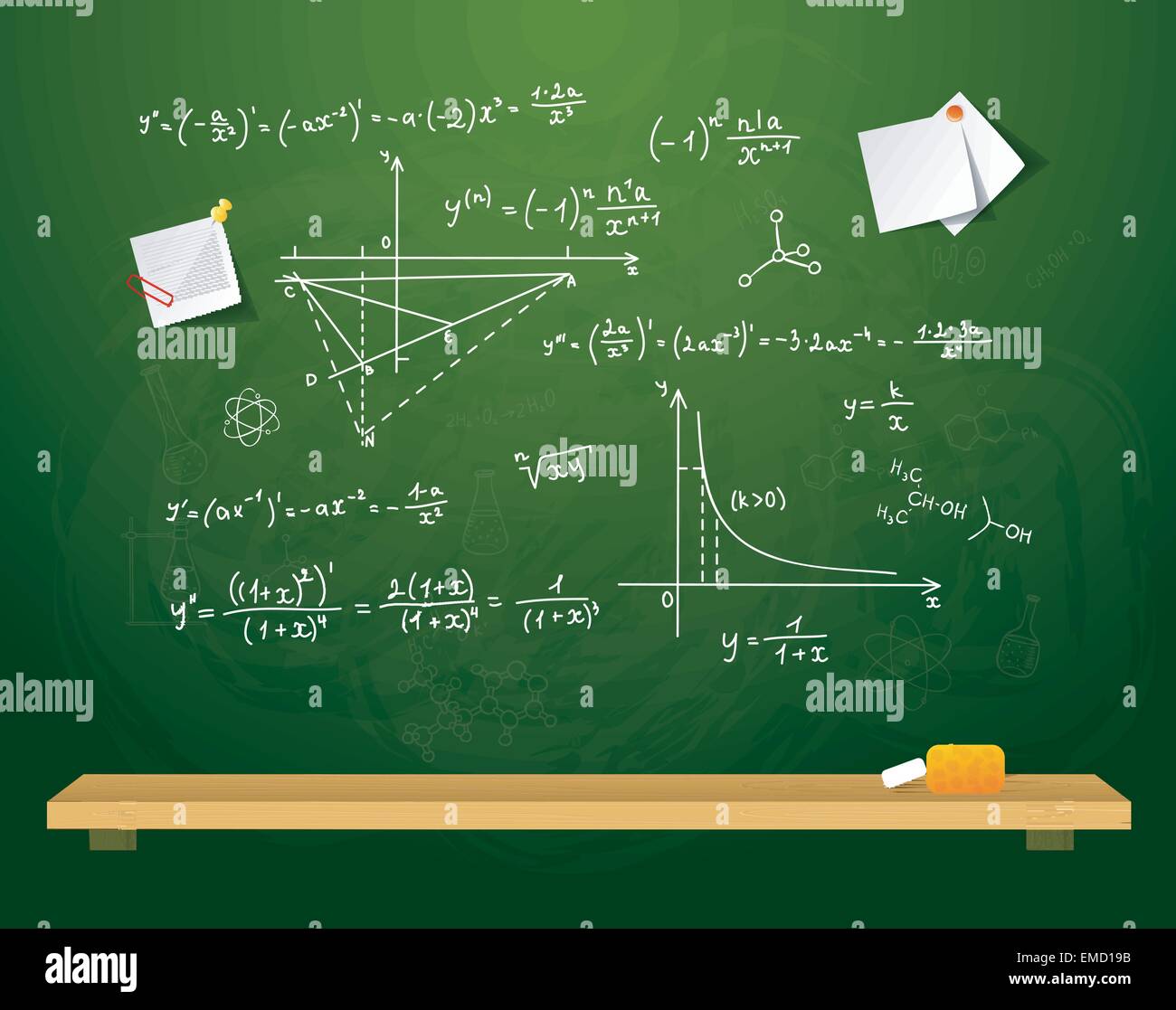 Green school board Stock Vector Image & Art - Alamy