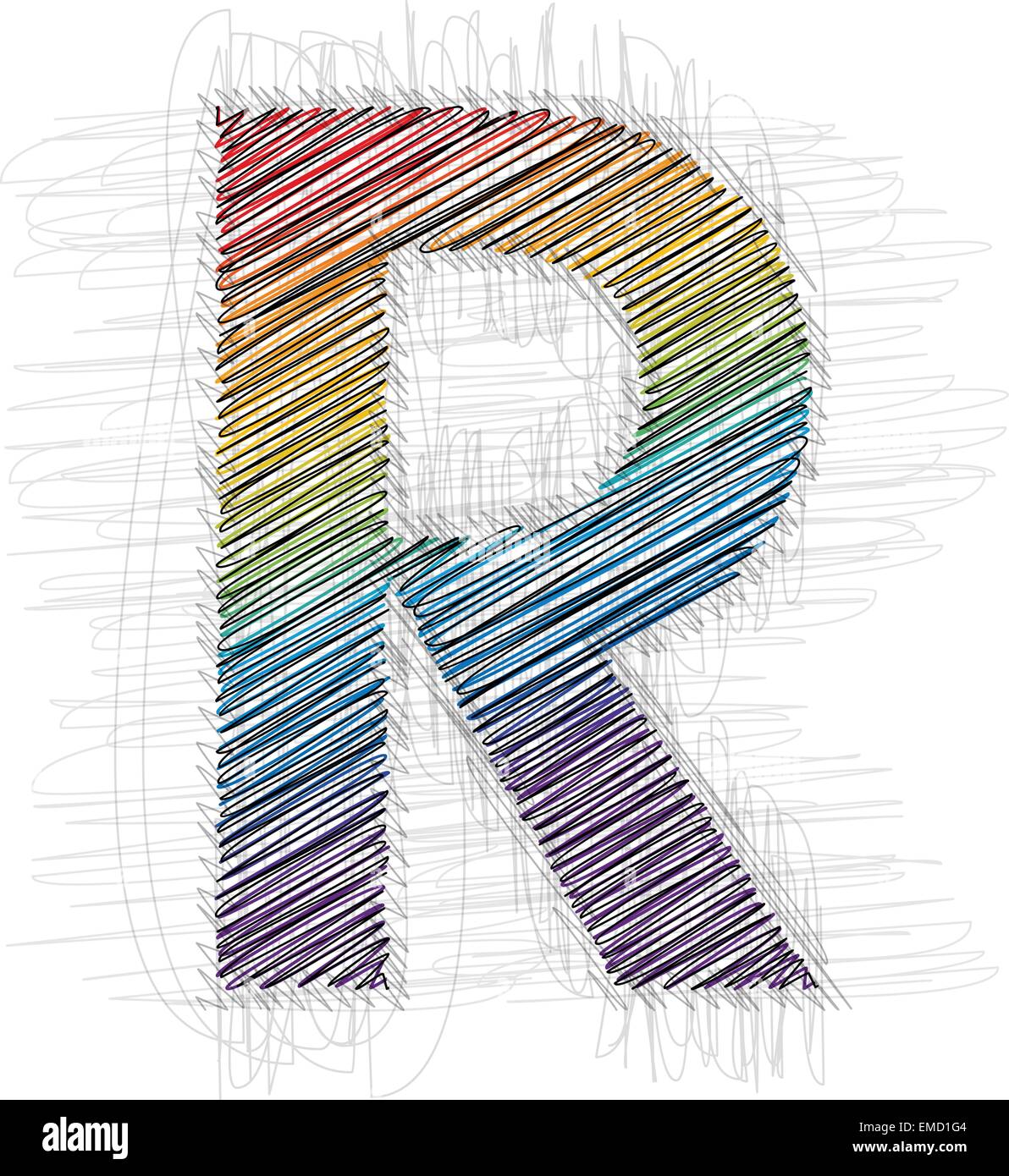 Letter R Drawing High Resolution Stock Photography and Images - Alamy