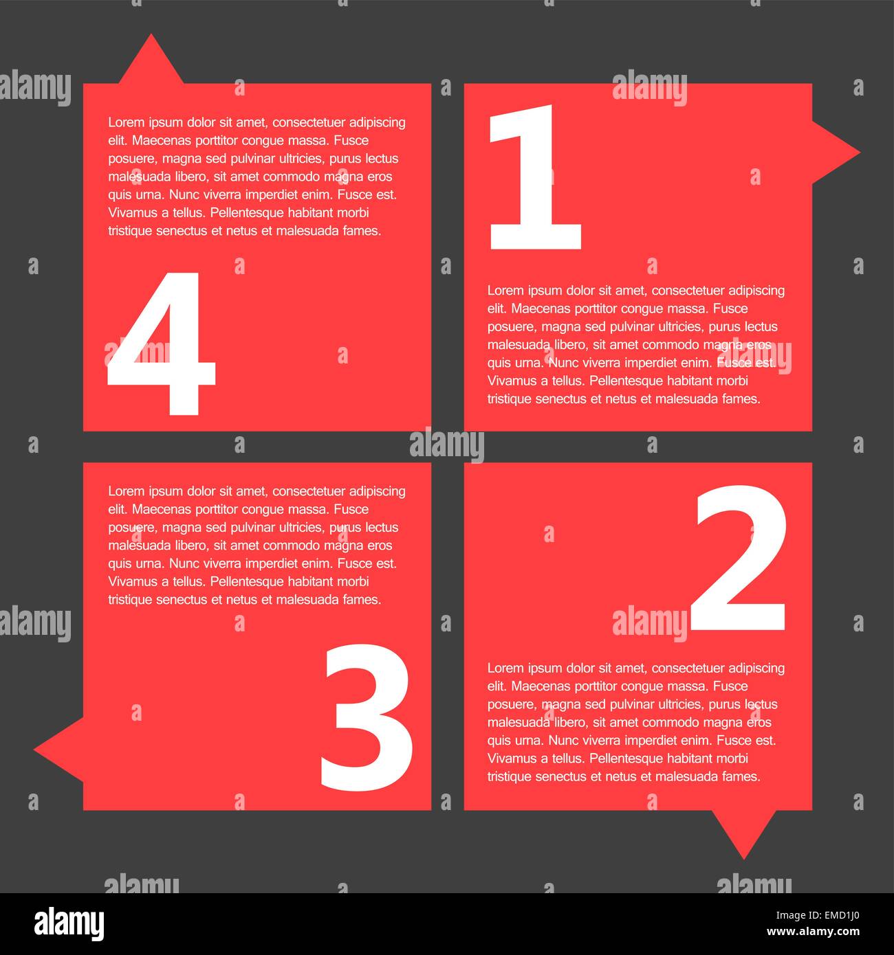 Infographic elements vector template four hi-res stock photography and ...