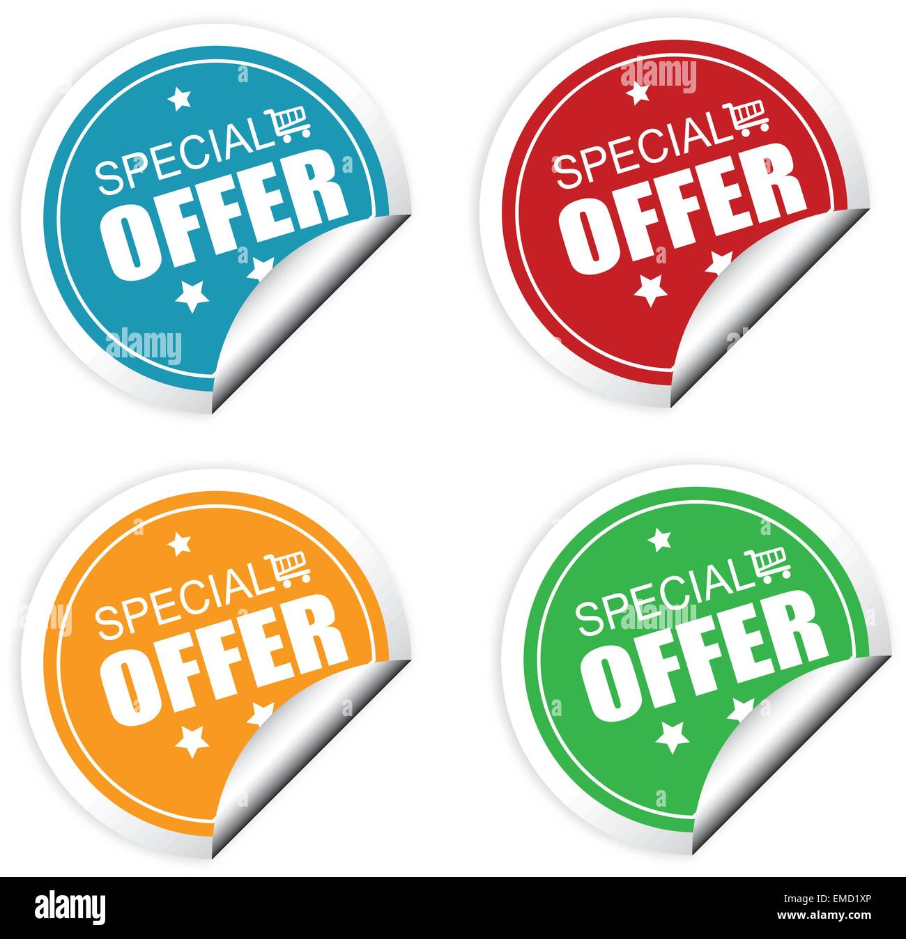 Special offer labels Stock Vector