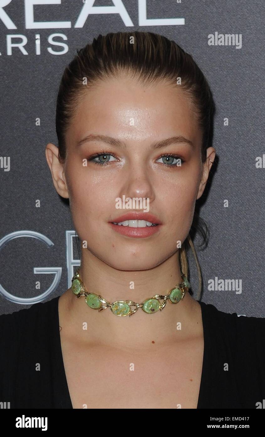 New York, NY, USA. 19th Apr, 2015. Hailey Clauson at arrivals for THE AGE OF ADALINE Premiere