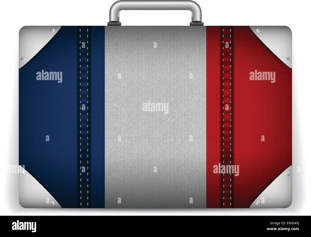 France Travel Luggage With Flag For Vacation Stock Vector Image Art