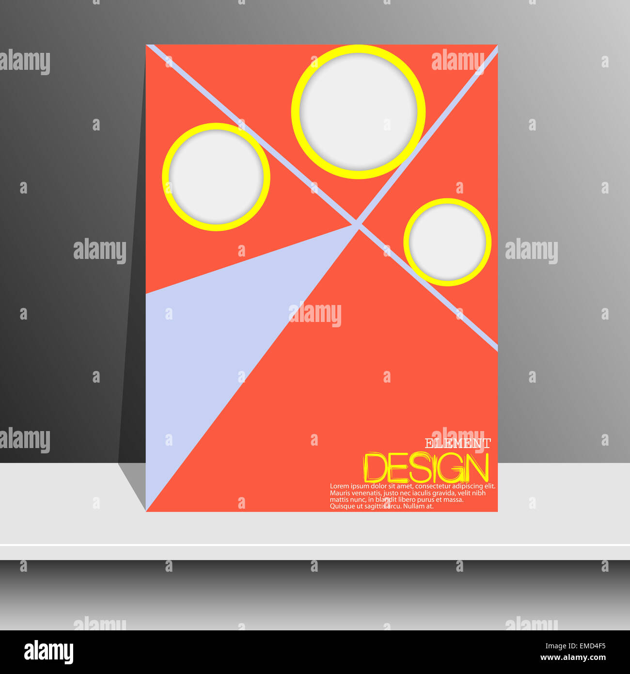 Cover Annual report, colorful bird origami paper design, vector ...