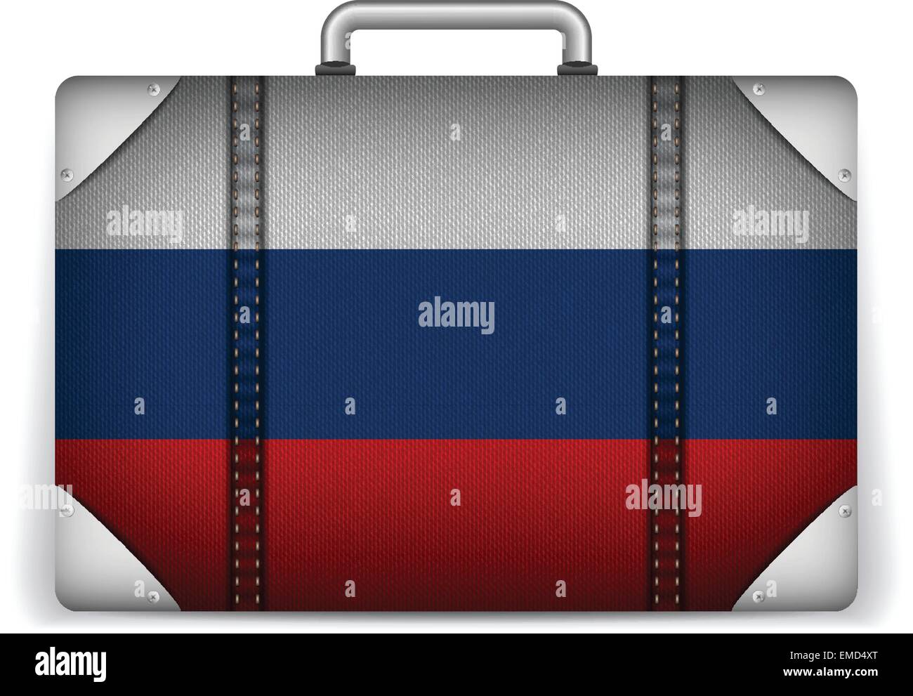 Russia Travel Luggage with Flag for Vacation Stock Vector Image & Art