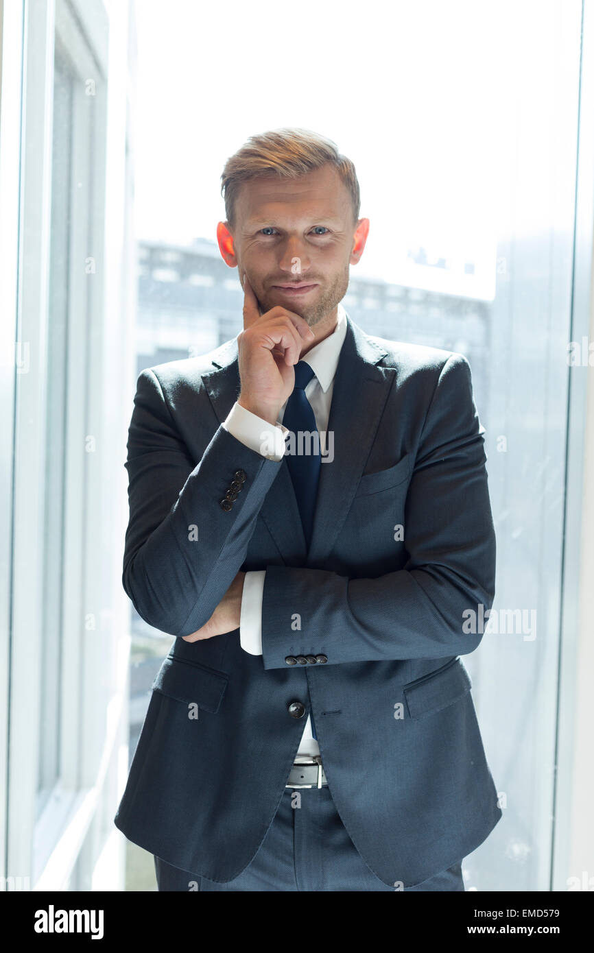 Portrait of successful businessman Stock Photo