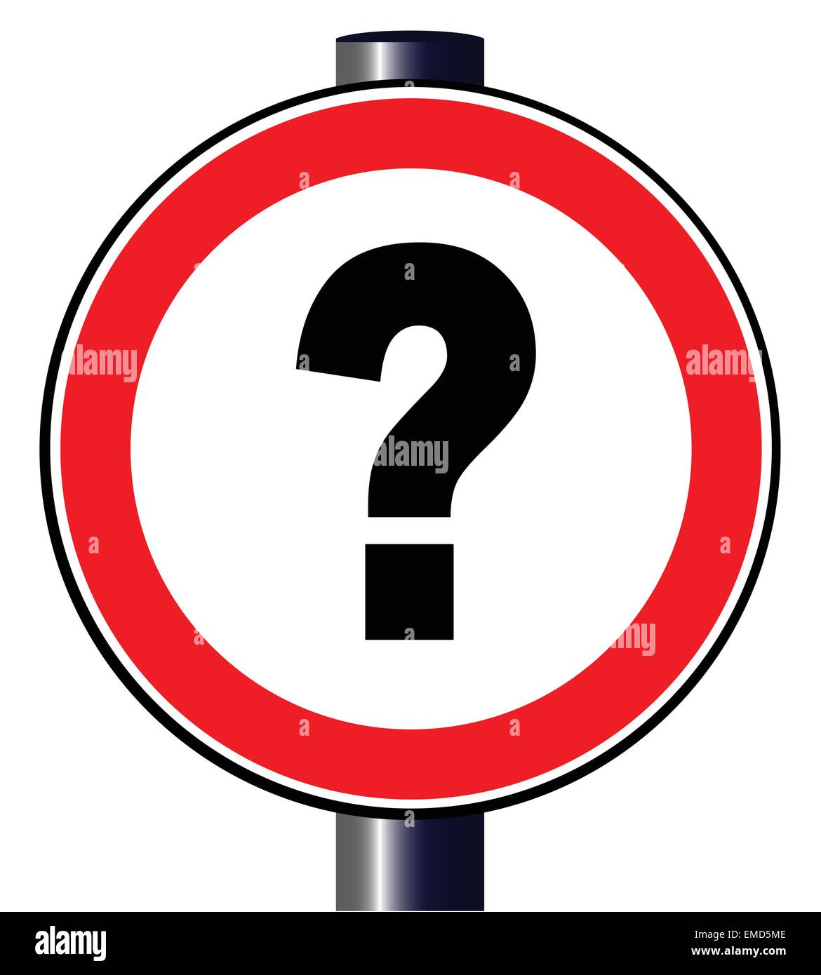Question Mark Traffic Sign Stock Vector Image & Art Alamy