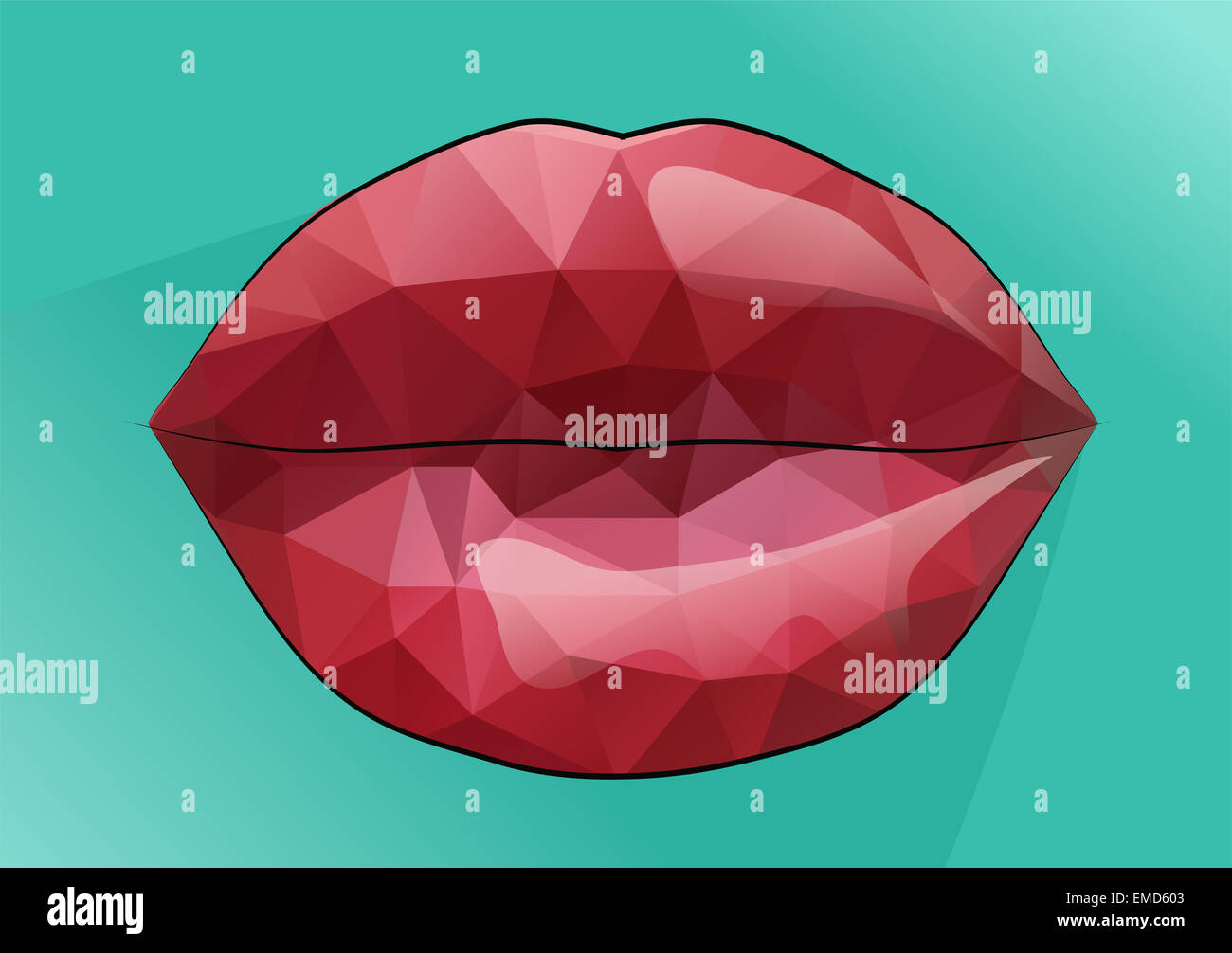 red lips kiss Stock Photo Alamy