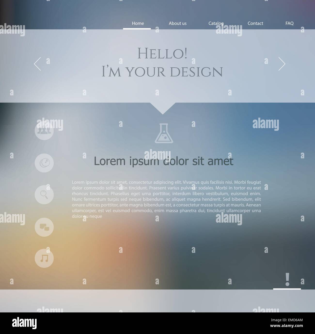Blurred web design template Stock Vector Image & Art - Alamy