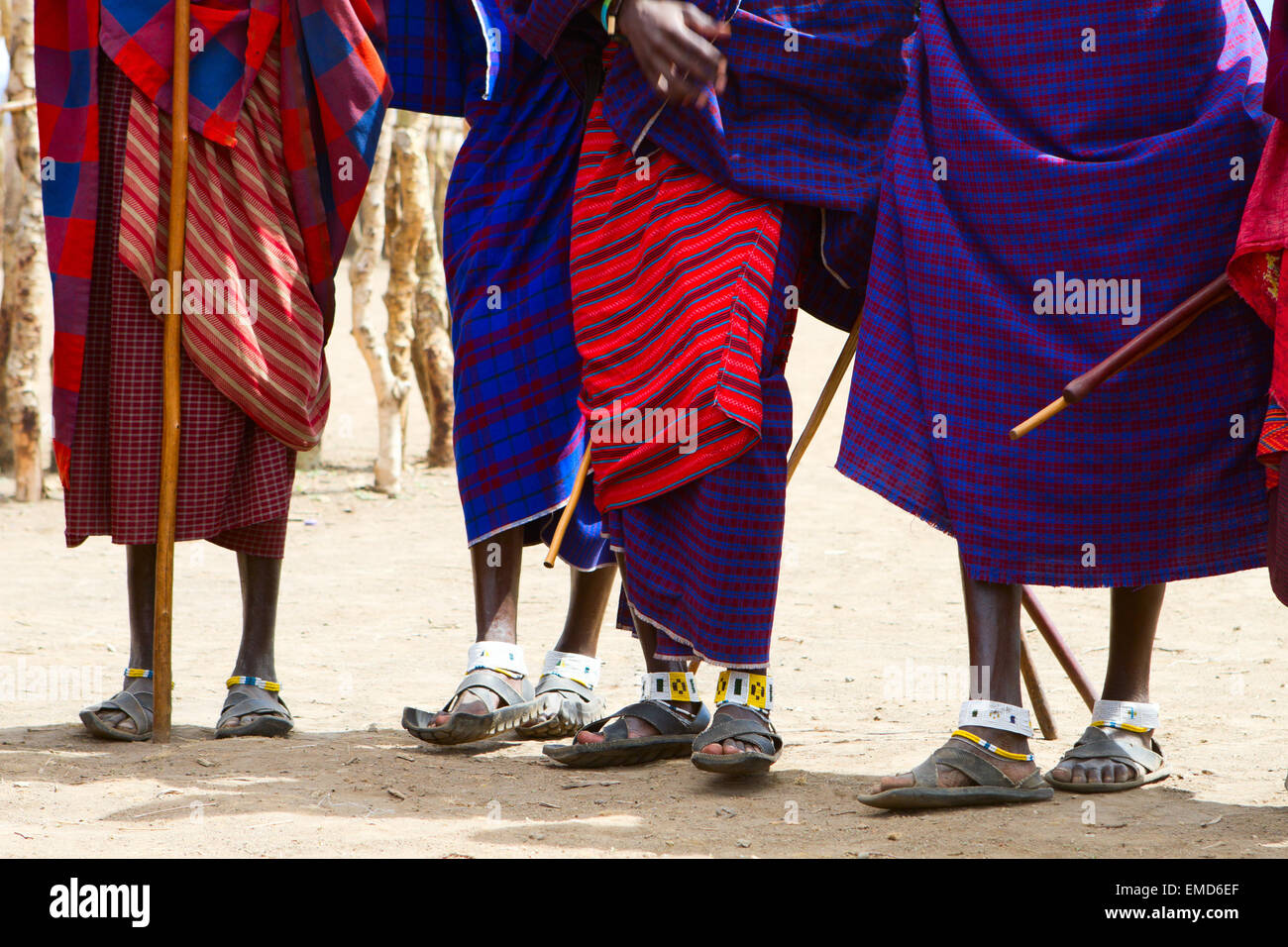 Closeup of Masai tribe Stock Photo