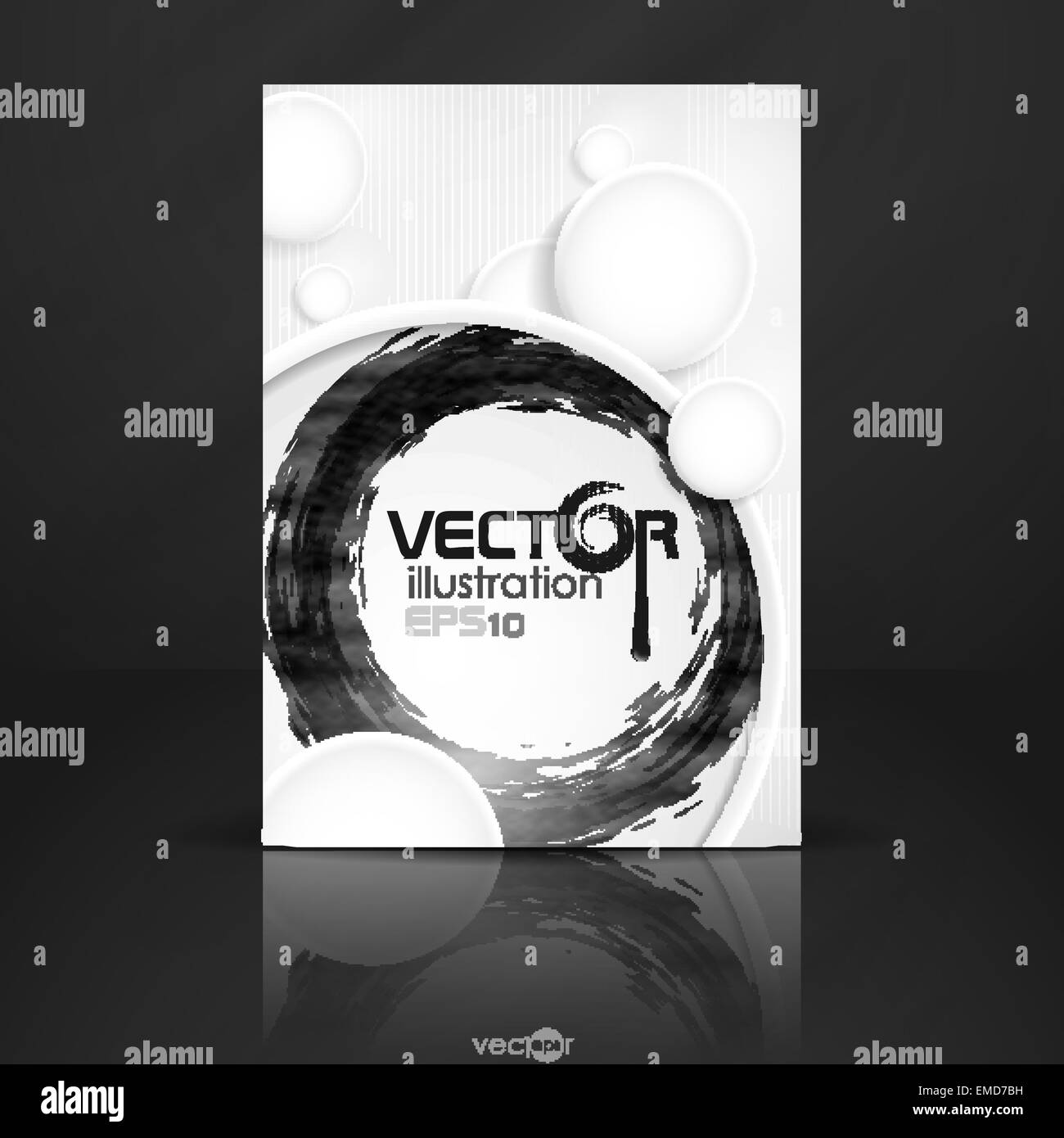 Abstract Background With White Paper Circles Stock Vector Image & Art ...