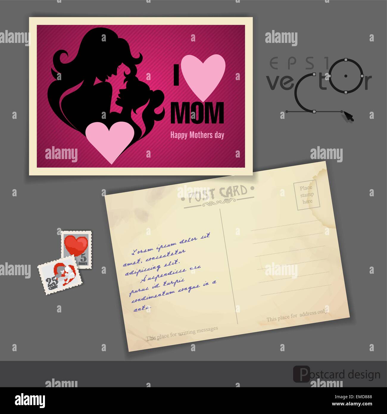 Happy Mothers Day Stock Vector Image & Art - Alamy