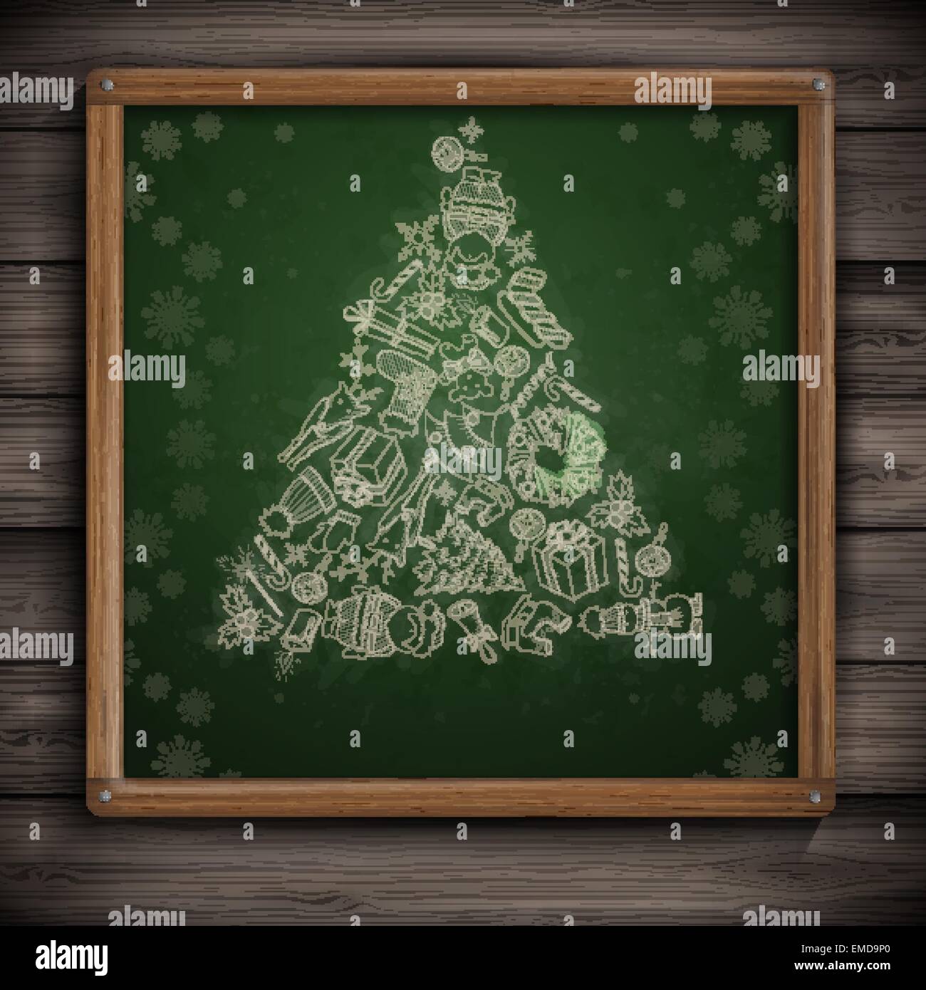 Hand Drawn Christmas Set Stock Vector Image & Art - Alamy
