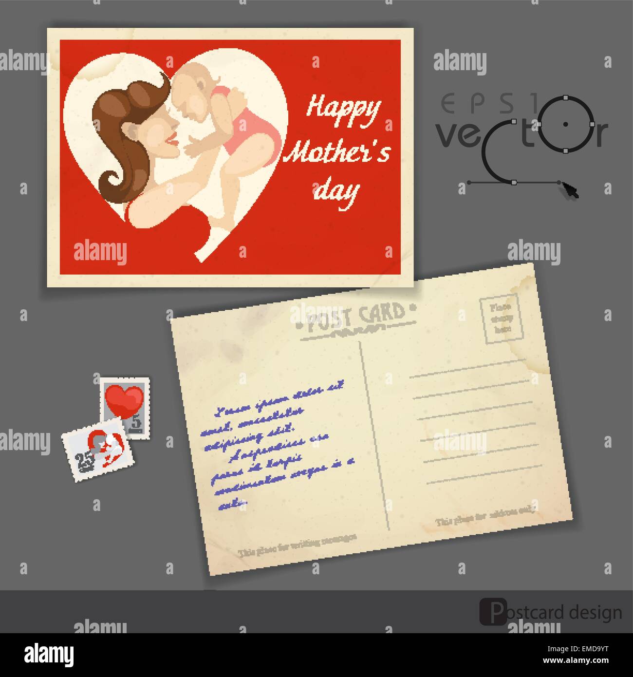 Happy Mothers Day Stock Vector Image & Art - Alamy