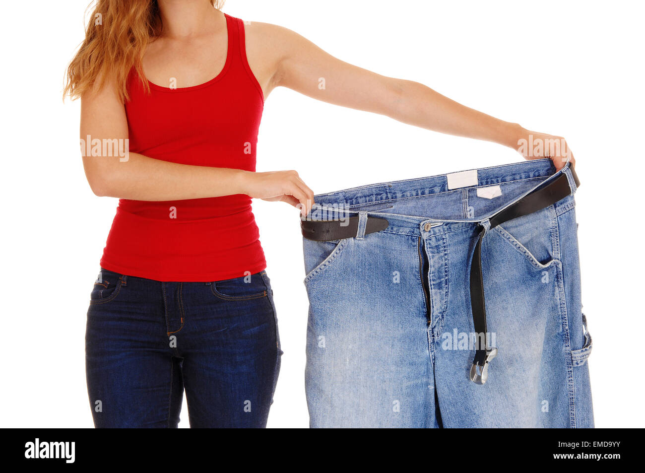 Big trousers weight loss hi-res stock photography and images - Alamy