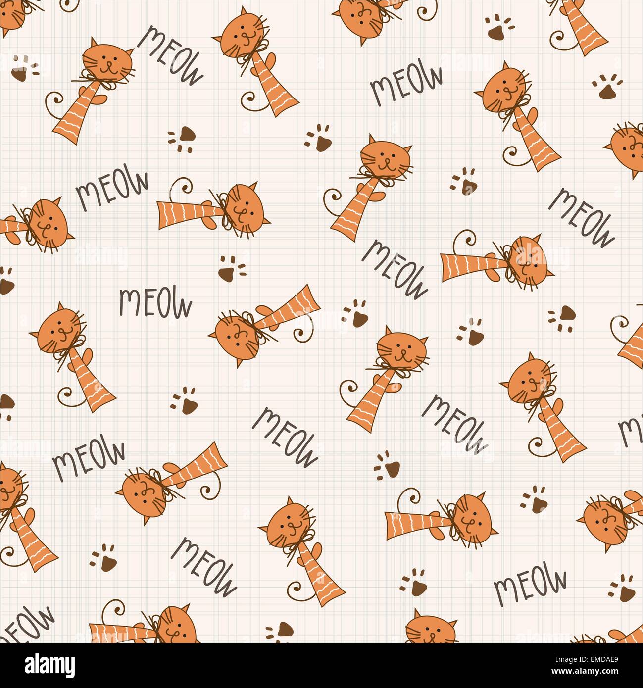 seamless background with cats Stock Vector Image & Art - Alamy