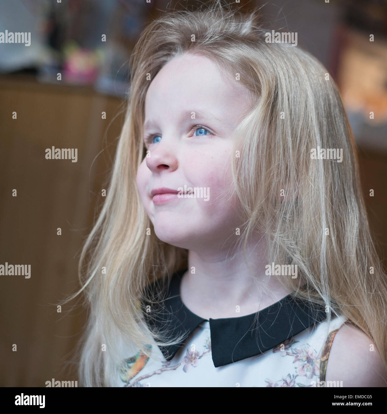 Blonde little girl Stock Photo Alamy