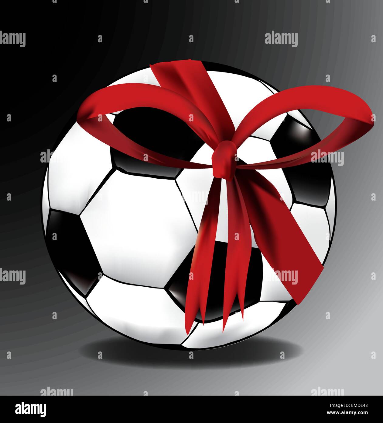Gift soccer ball Stock Vector Image & Art Alamy