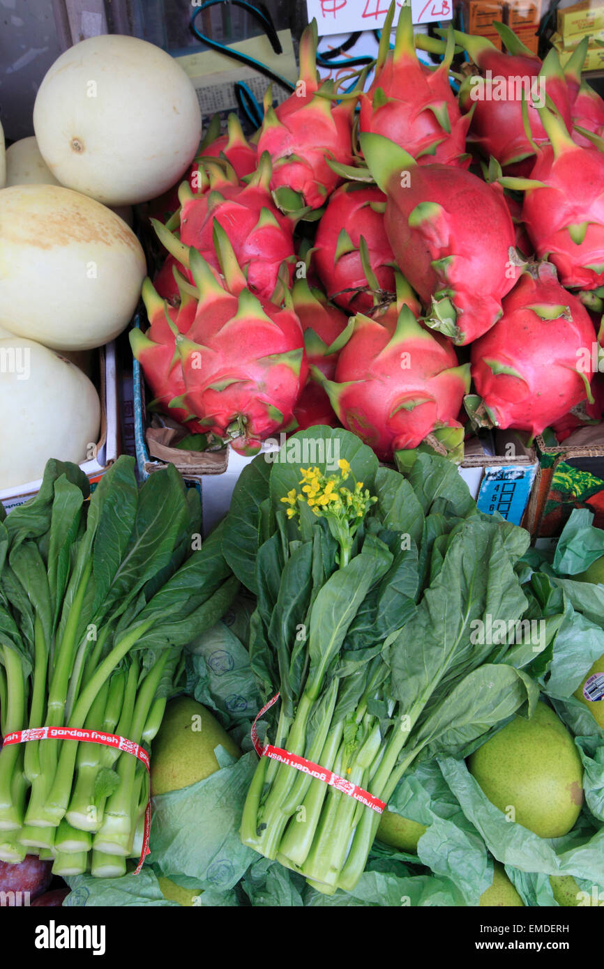 Hawaii, Oahu, Honolulu, Chinatown, O'ahu Market, Stock Photo