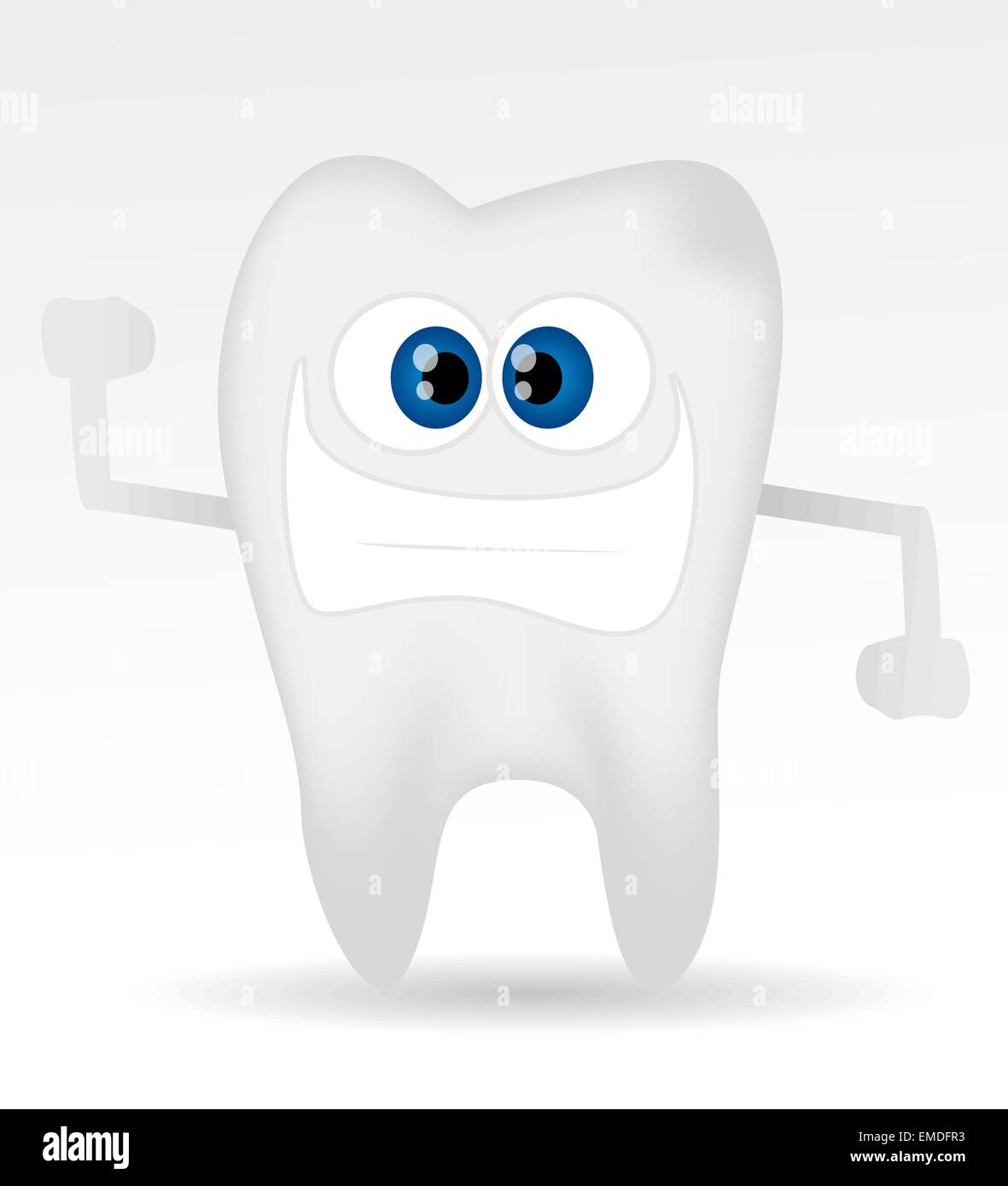 Cartoon tooth Stock Vector