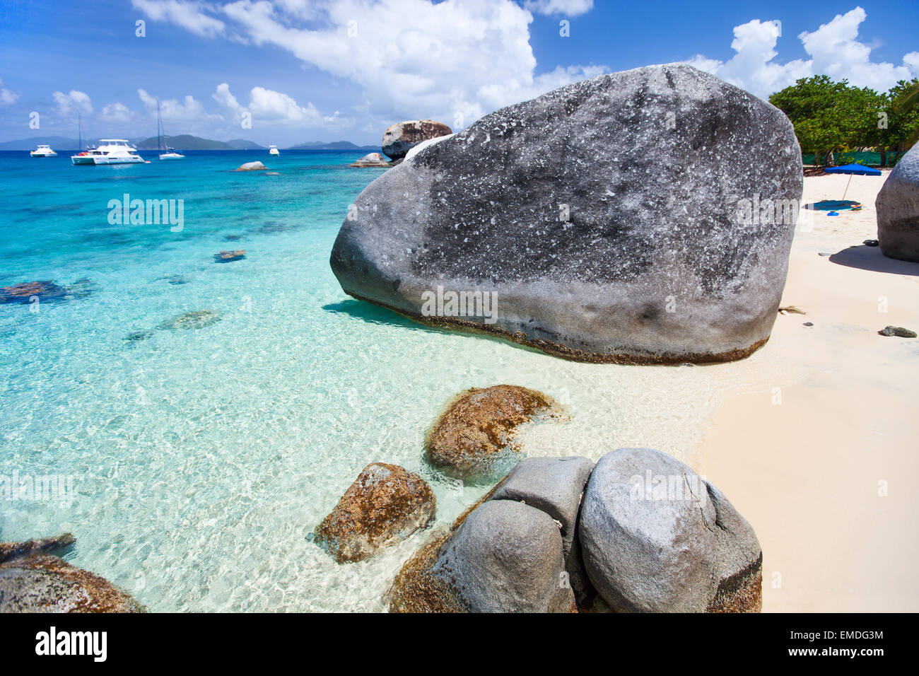 Spring Bay Beach Beautiful tropical beach at Caribbean Spring bay at Virgin Gorda, BVI ...