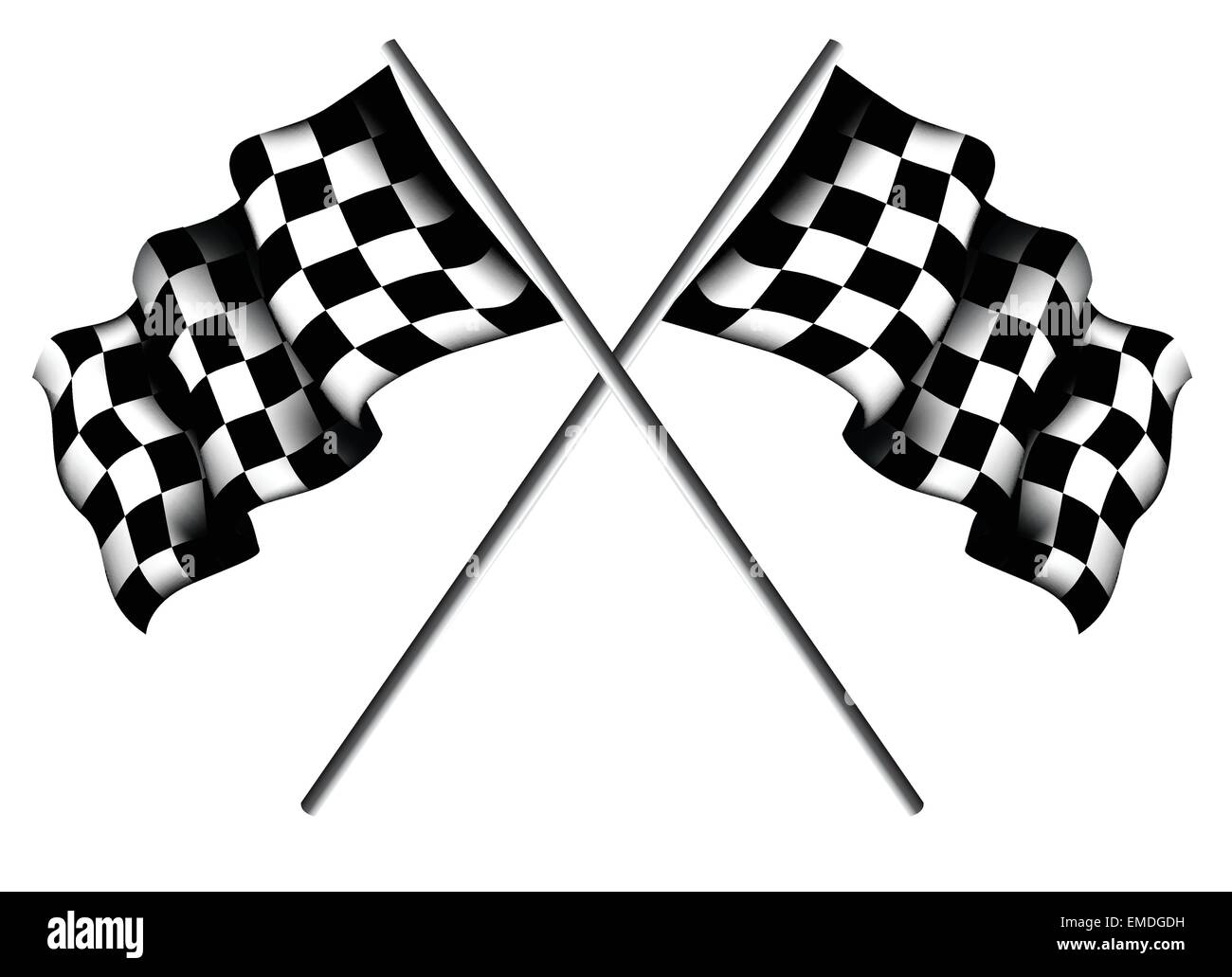 Checkered Flags Stock Vector