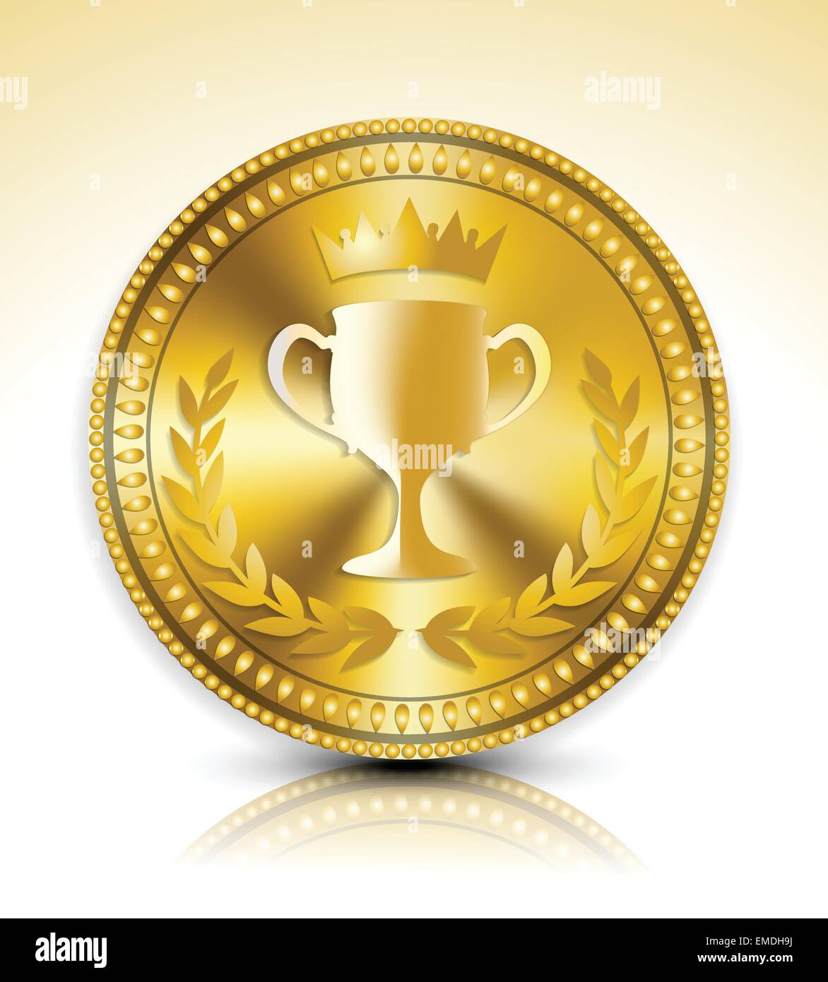 Gold medal award certificate Stock Vector Images - Alamy