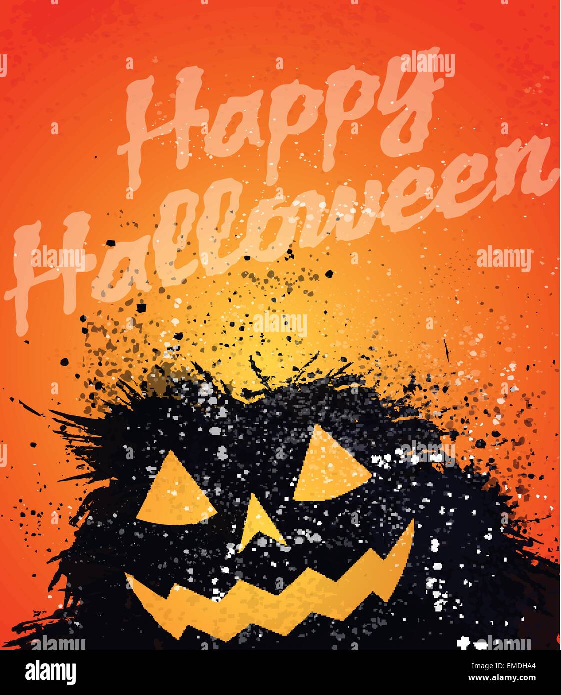 Grunge Halloween pumpkin background Stock Vector Image & Art - Alamy