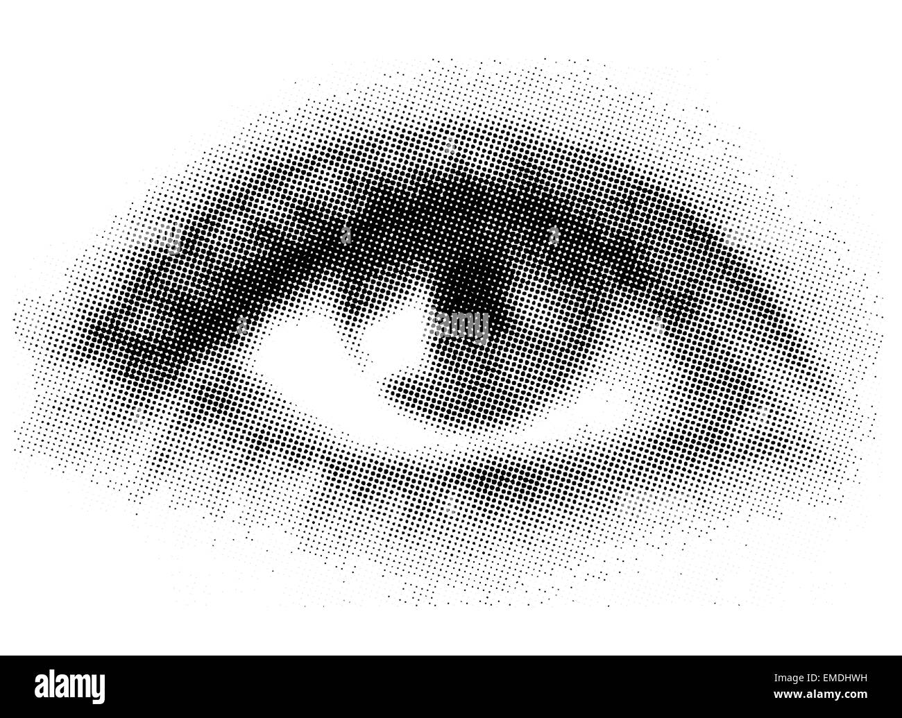 Halftone eye Stock Vector