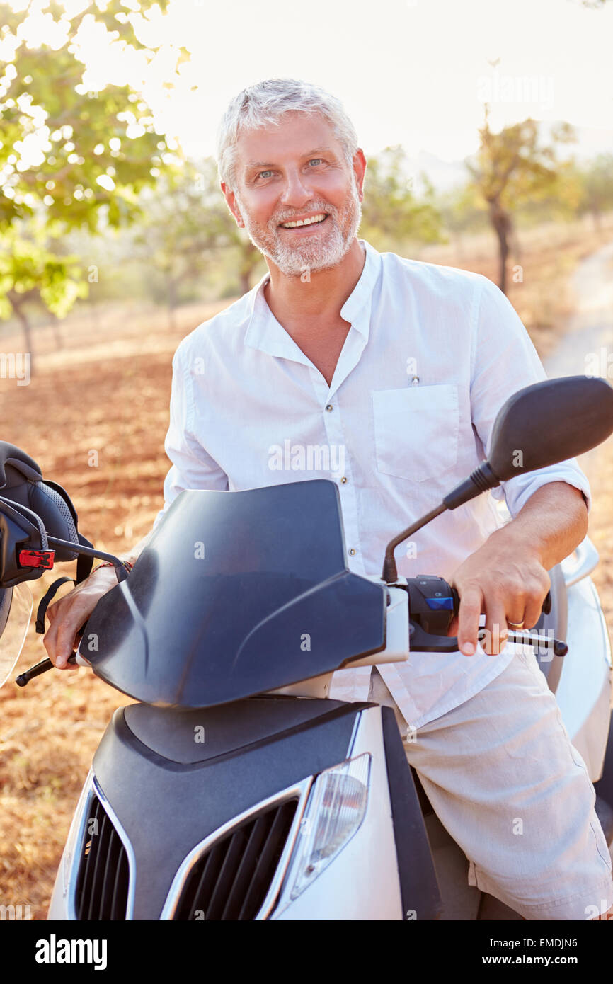 Hispanic man riding motorcycle hi-res stock photography and images - Alamy