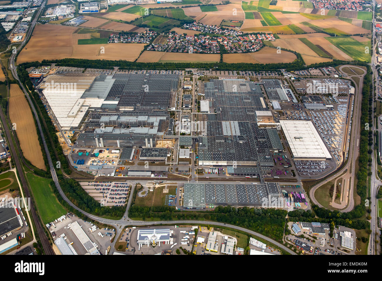 BMW factory in Regensburg, Upper Palatinate, Bavaria, Germany Stock Photo
