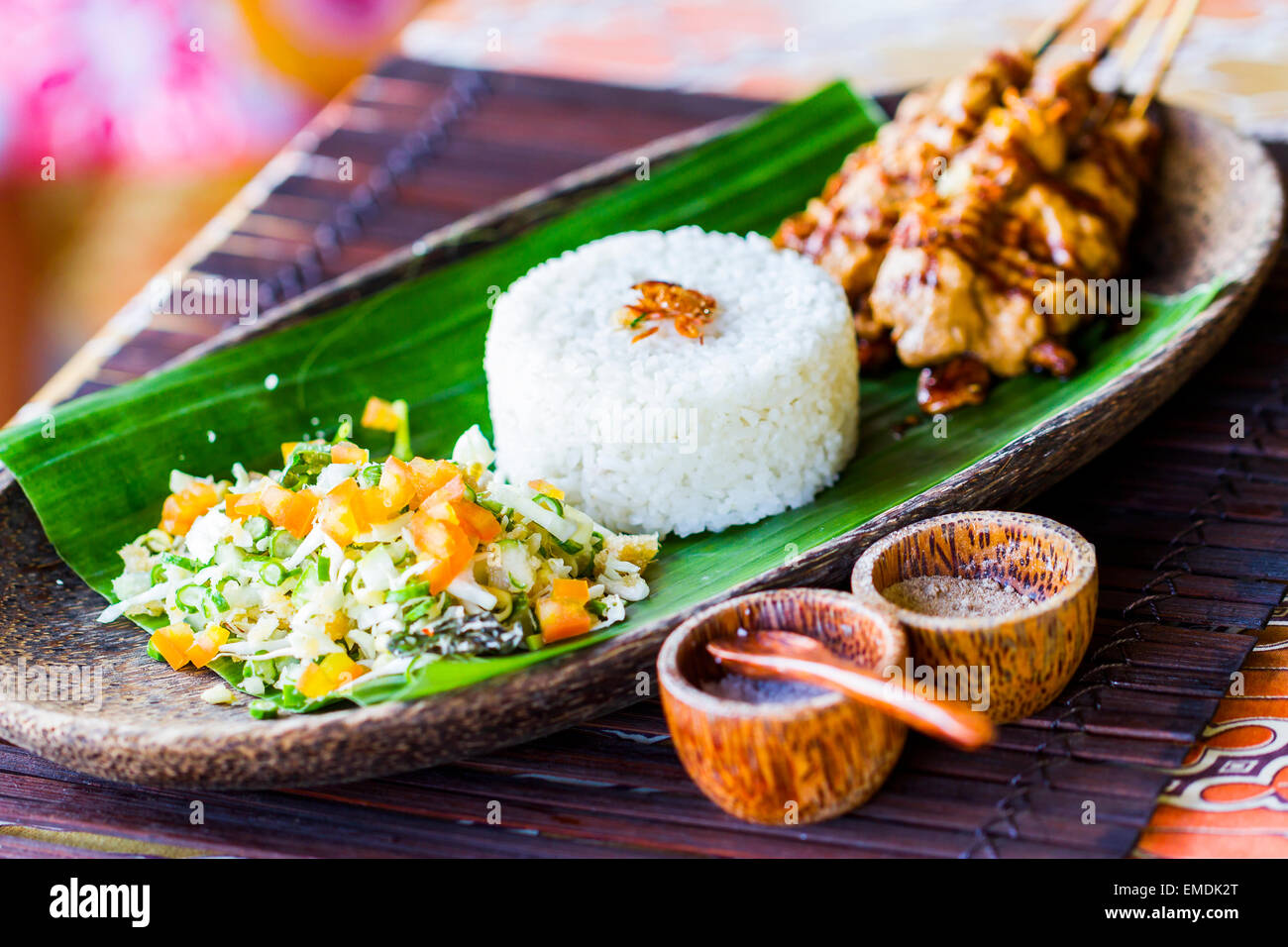 Indonesian rice traditional recipe. City of Yogyakarta, Java island, Indonesia, Asia. Stock Photo