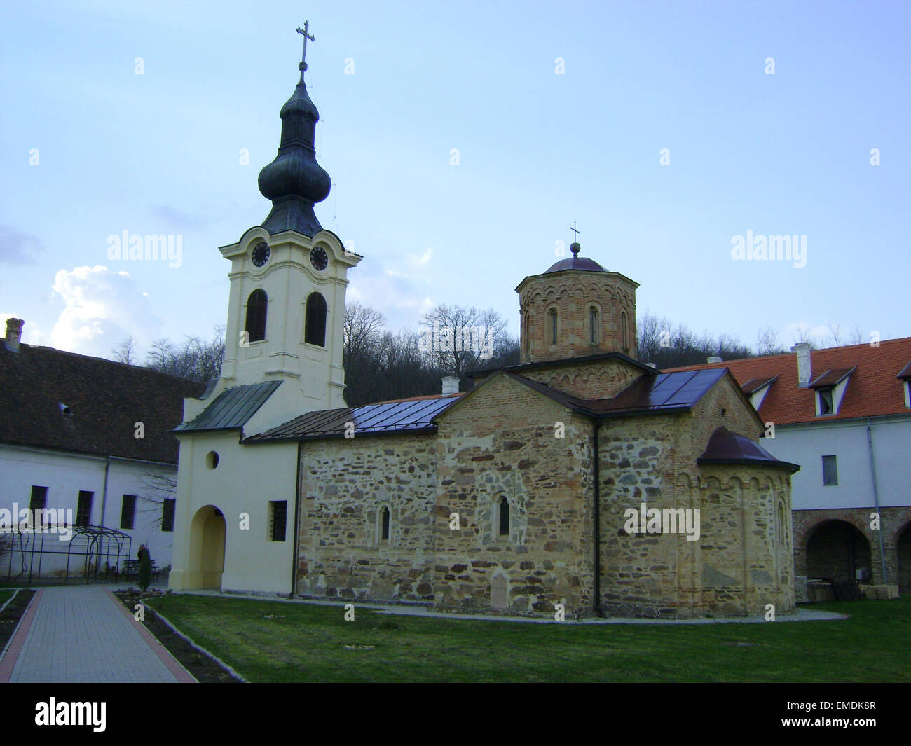 Monastery located on the slopes of the Carpathian Mountains near the town of Vrsac and villages Mesic. It was founded, probably, Stock Photo
