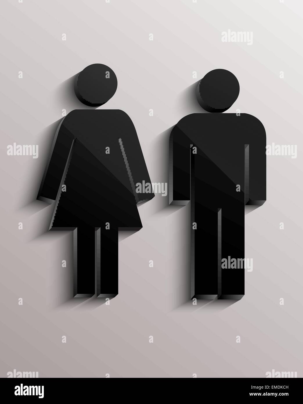 Restroom symbol icon man woman hi-res stock photography and images - Alamy