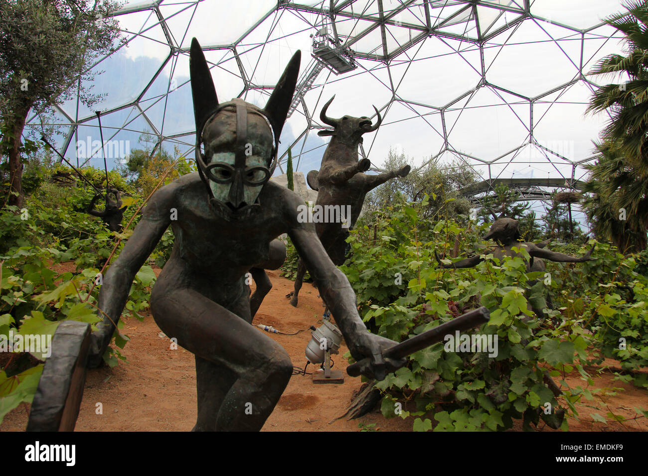 Metal sculpture Eden Project UK Stock Photo Alamy