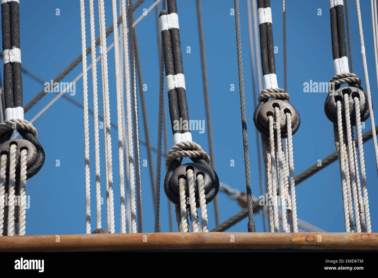 Cutty Sark detail, Greenwich, London, UK. Stock Photo