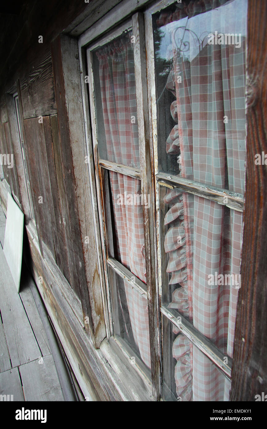 Old wooden window frame Stock Photo Alamy