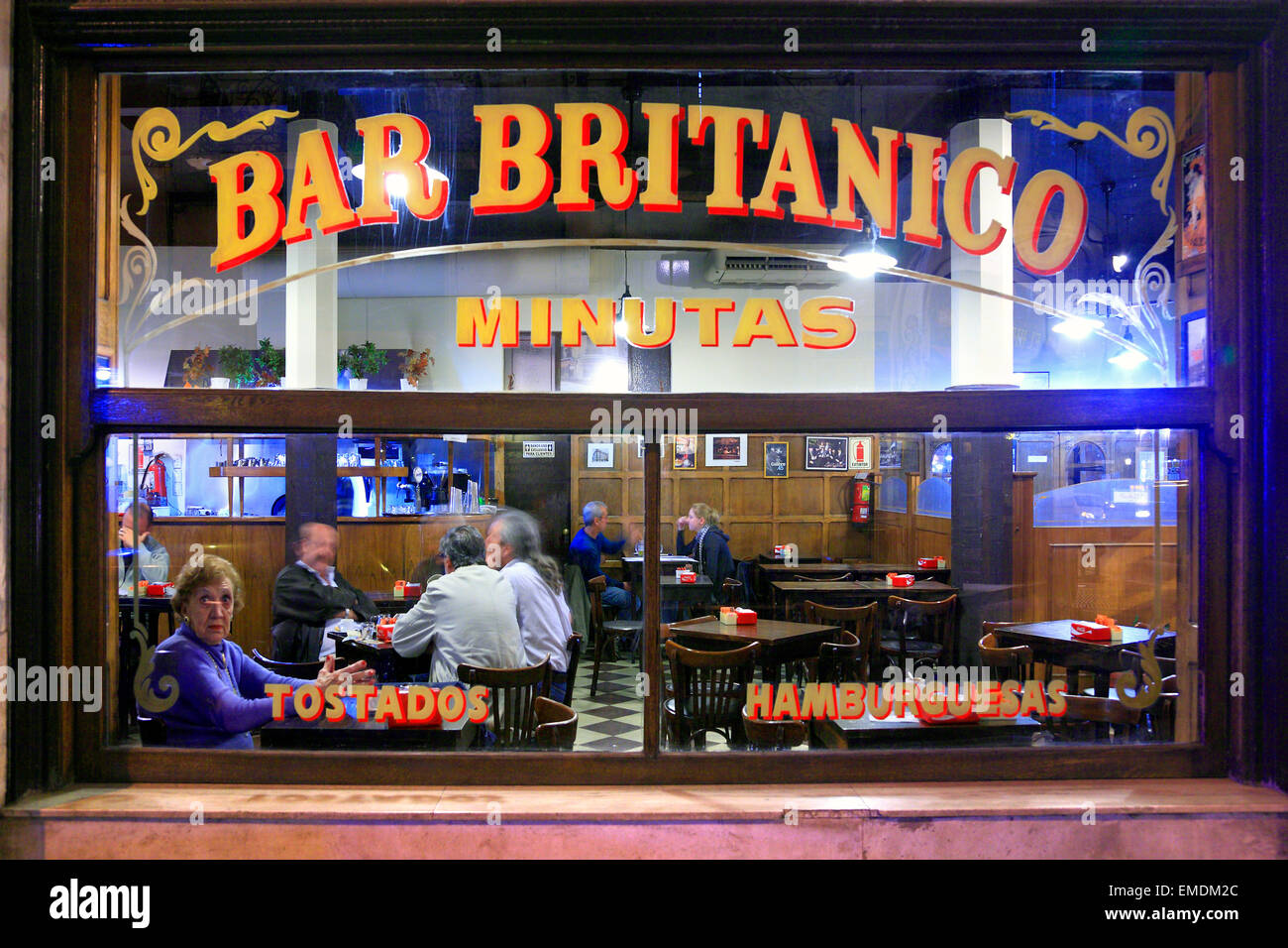 Bar Britanico. (Britanic bar). San Telmo, Buenos Aires, Argentina Stock Photo
