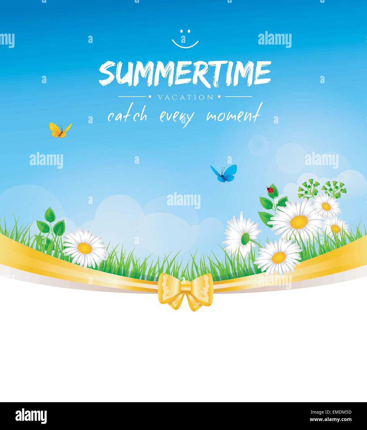 Summer background with grass Stock Vector Image & Art - Alamy