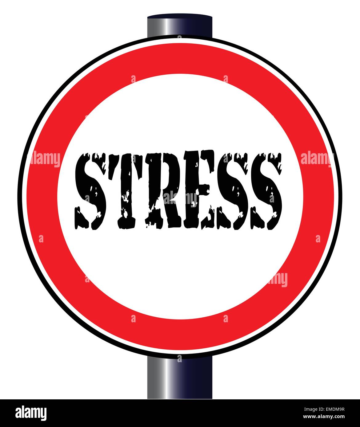Stress Traffic Sign Stock Vector