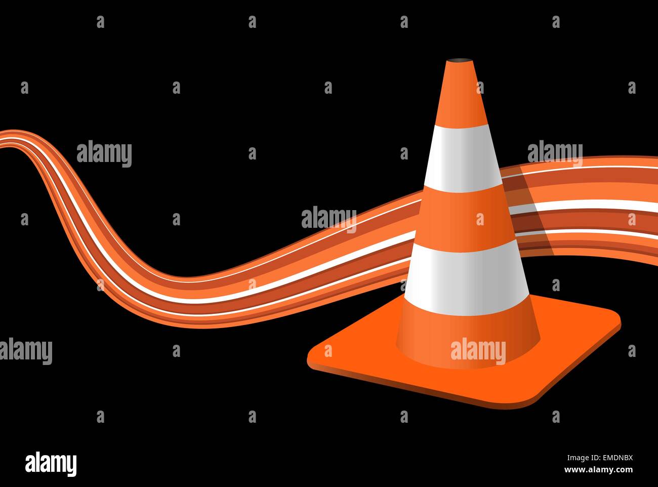 Construction Cone Shape Stock Photos & Construction Cone Shape Stock
