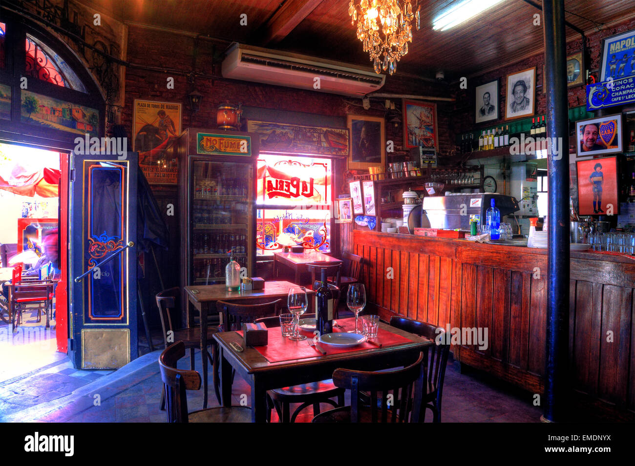 Notable Bar 'La Perla'. La Bocqa, Buenos Aires, Argentina Stock Photo