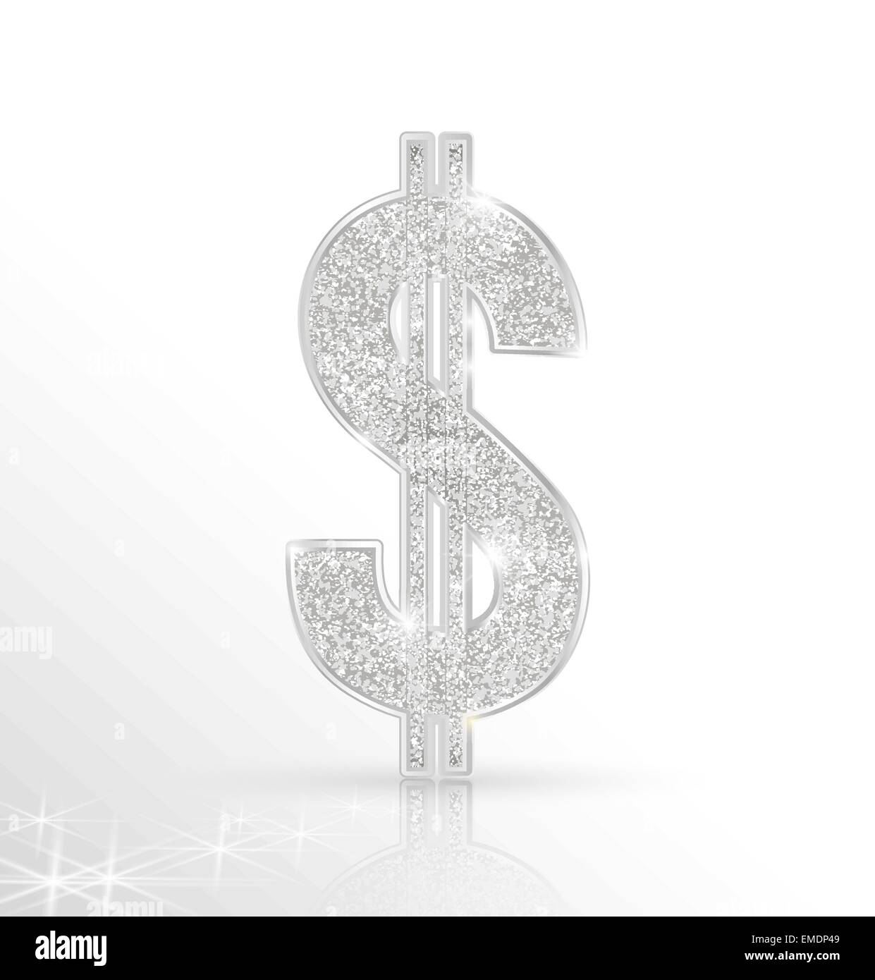 Silver dollar coin Stock Vector Images - Alamy