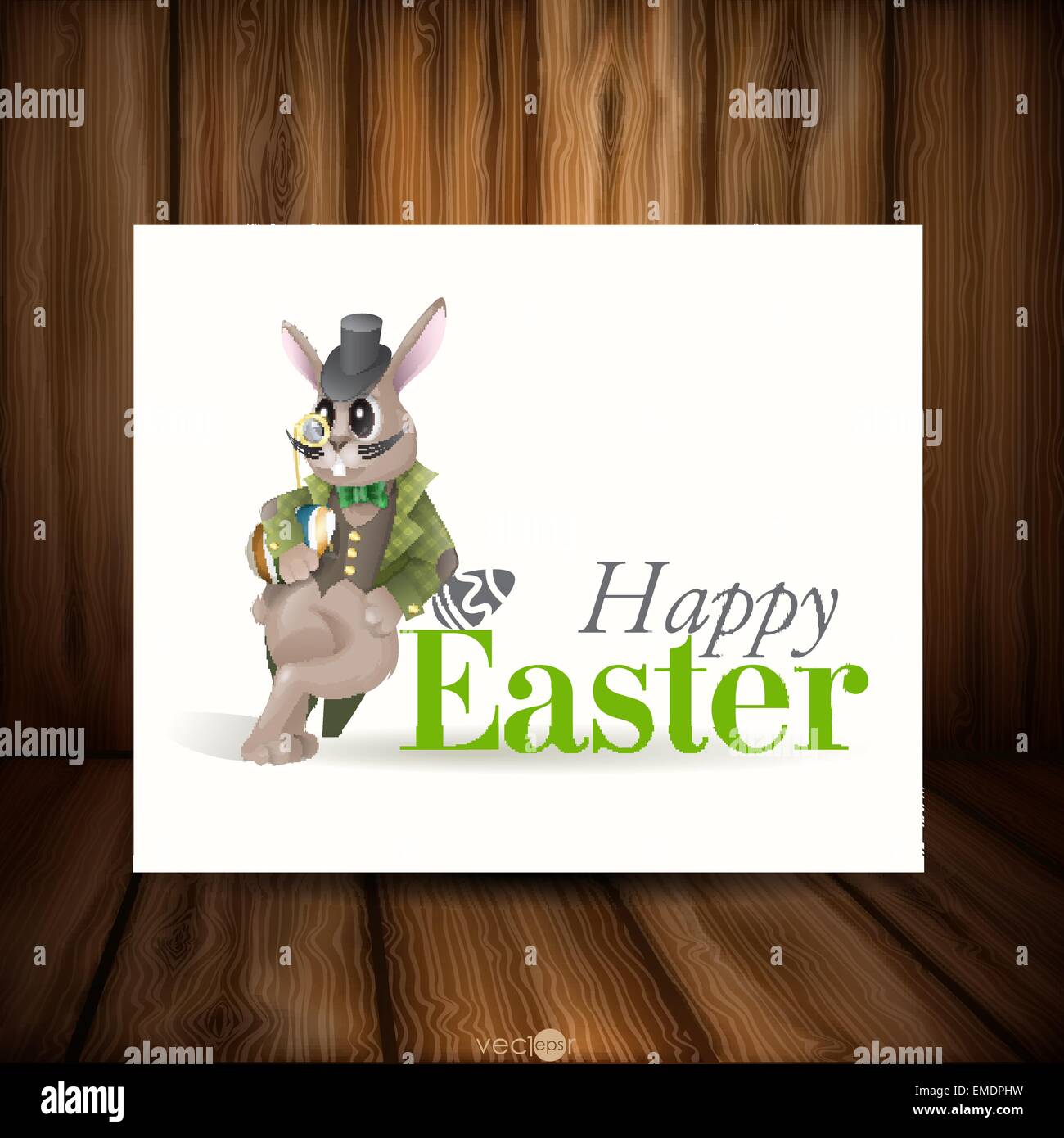 Easter Background With Bunny Stock Vector Image & Art - Alamy